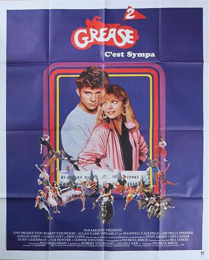 null Affiche du film " Grease 2 " réalisé par Patricia Birch avec Maxwelle Caulfield...