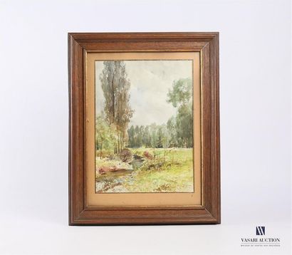 null TAUZIN Louis (1842-1915)
Paysage aux peupliers
Aquarelle
Signée en bas à droite
33...