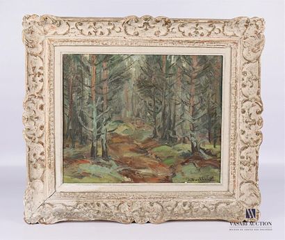 null BUCHHOLTZ Jacques (1909-?)
Chemin en sous bois
Huile sur toile
Signée en bas...