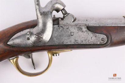 null Pistolet réglementaire modèle 1822 T Bis, modèle construit neuf, platine à corps...