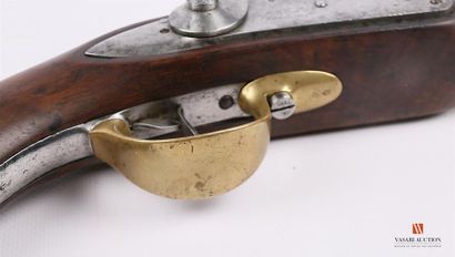 null Pistolet réglementaire modèle 1822 T Bis, modèle construit neuf, platine à corps...