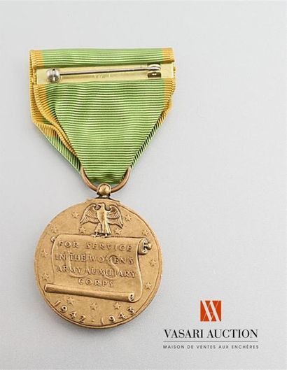 null Etats Unis d'Amérique - Women's army corps medal, 32 mm, TBE
