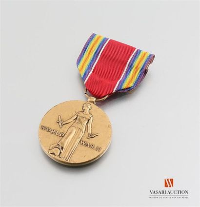 null Etats Unis d'Amérique - World war II medal, 1941-1945, 36 mm, TBE
