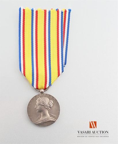 null France Médaille des sapeurs pompiers, Ministère de l'intérieur, 1900, argent,...