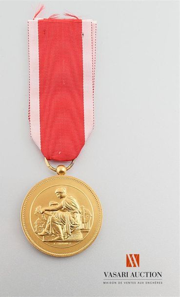 null Médaille de la société industrielle de Rouen, diamètre 37 mm, gravée par F.Chabaud,...