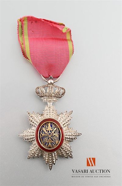 null Cambodge - Ordre royal du Cambodge, (institué en 1864) étoile de chevalier,...