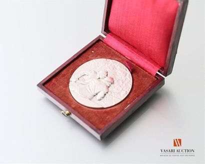 null Sapeurs pompiers, médaille, 50 mm, tranche lisse, TTB-SUP, en coffret d'ori...