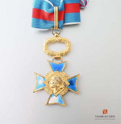 null Ordre du mérite militaire, bijou de commandeur, vermeil, gravé par Delannoy,...