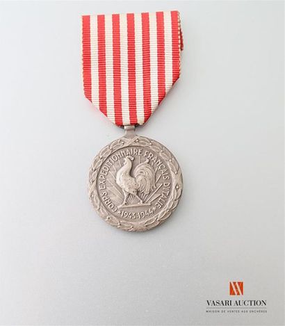 null France: médaille commémorative de la campagne d'Italie, 1943-1944, TTB
