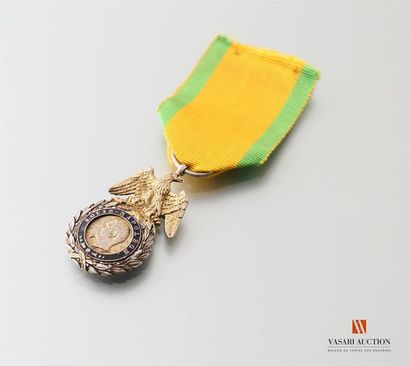null France: Second empire: Médaille militaire, ( deuxième type, 1853-1870), ruban...