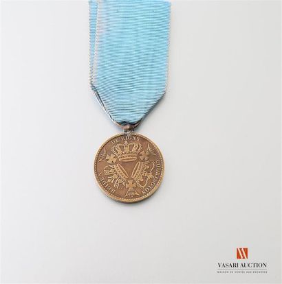 null Médaille de la victoire de Navarin, 1827, bronze argenté 34 mm, tirage de Boyardie,...
