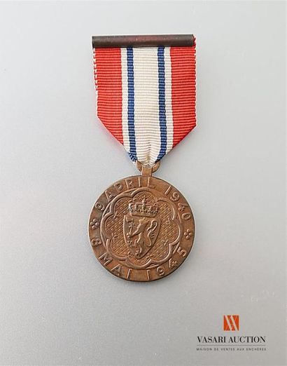 null Norvége - Médaille de la participation (Deltagermedaljen), 9 april 1940 - 8...