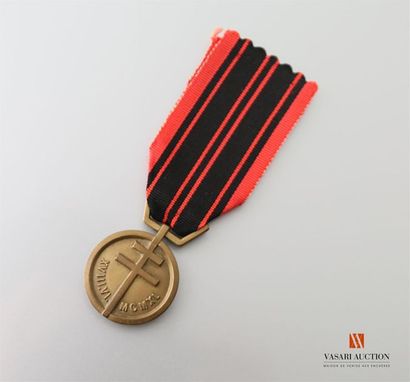 null France- Médaille de la résistance française, bronze patiné, TTB-SUP
