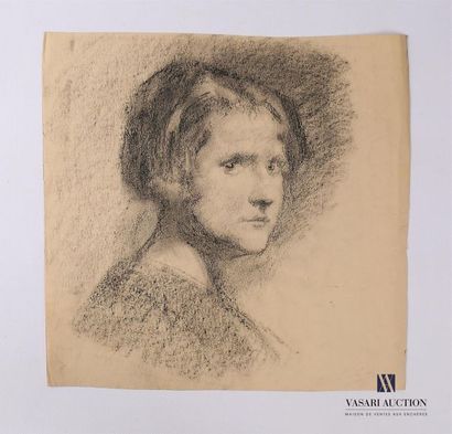 null VAN ROY Dolf (1858-1943), attribué à
Portrait de maure à la boucle d'oreille/Etude...