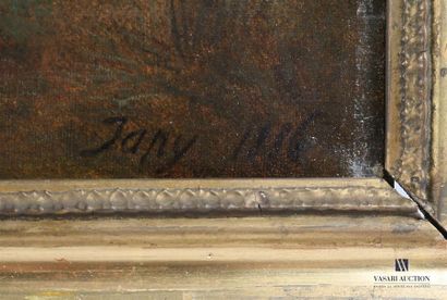 null JANY (XIX-XXème siècle)
Scène de chasse à cours
Huile sur toile
Signée en bas...