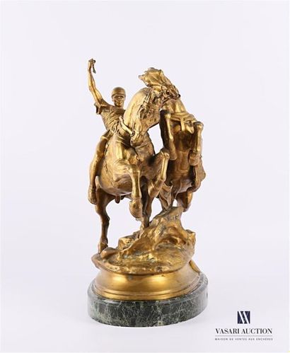 null FREMIET Emmanuel (1824-1910), d'après
Conducteur de char romain 
Bronze à patine...