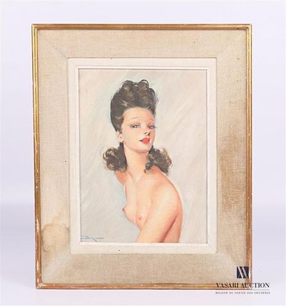null BOXIA (XXème siècle)
Portrait de femme nue
Huile sur isorel
Signée en bas à...