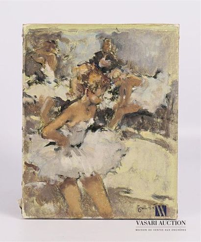 null GRISOT Pierre (1911-1995)
Avant le ballet
Huile sur toile 
Signée en bas à droite
27...