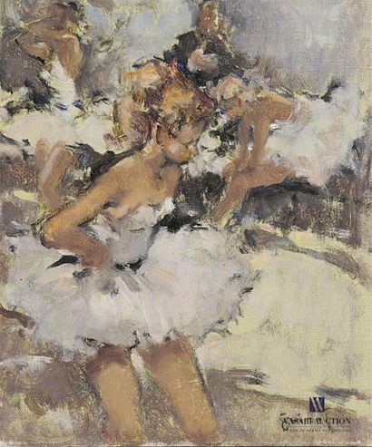 null GRISOT Pierre (1911-1995)
Avant le ballet
Huile sur toile 
Signée en bas à droite
27...