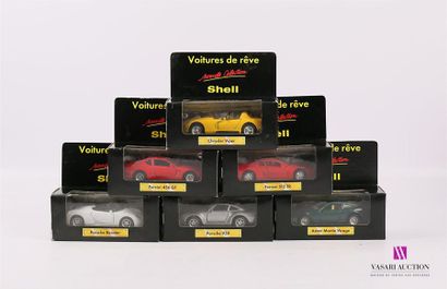 null SHELL (Chine) - Collection Voiture de rêve
Lot comprenant six vehicules dont...