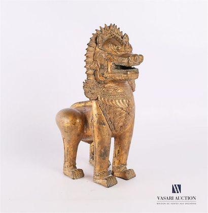 null ASIA
Fô dog in gilded
bronze 20th century
High. 22 cm - Width: 16 cm - Depth:...
