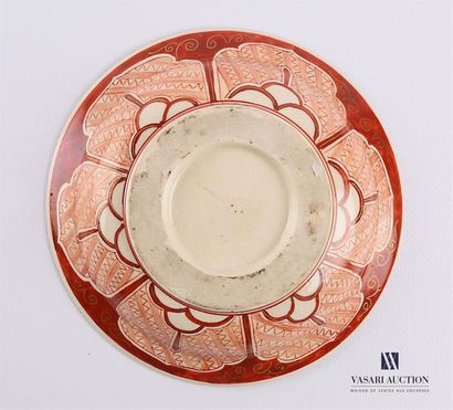 null JAPAN - KUTANI
Hollow porcelain plate in the Ko-Kutani style decorated with...