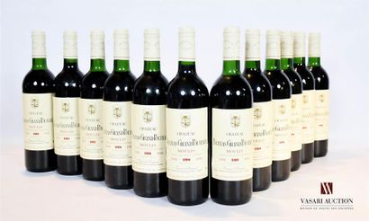 null 12 bottles of BRANAS GRAND POUJEAUX Moulis1998And
:9 impeccable, 3 slightly...