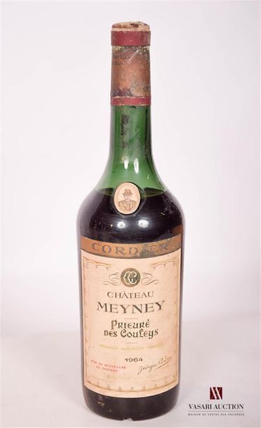 null 1 BottleChâteau MEYNEYSt Estèphe1964Et
. withered and stained. Oxidized capsule....