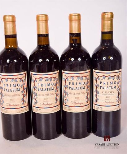 null Set of 4 bottles of Primo Palatum neg. including:
 1 BottleCAHORS "Mythologia"1999
3...