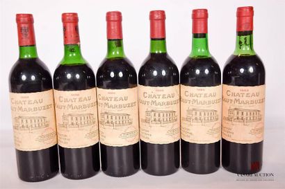 null 6 BottlesChâteau HAUT MARBUZETSt Estèphe2
 bottles of 1988, 2 bottles of 1986,...