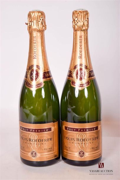null 2 BottlesChampagne LOUIS ROEDERERER Gross PremierNMEt
. very slightly worn....