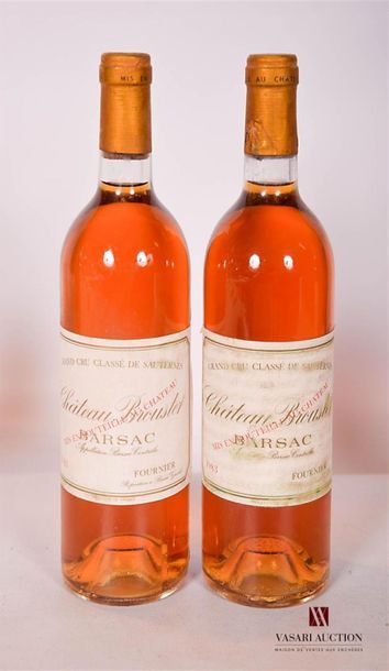 null 2 BottlesChâteau BROUSTETBarsac GCC1983And
: 1 slightly wilted and slightly...