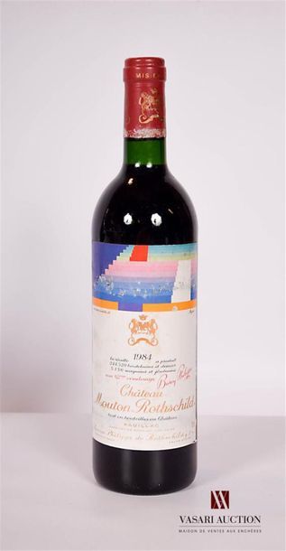 null 1 bottleChâteau MOUTON ROTHSCHILDPauillac 1er GCC1984Et
. de Agam, stained and...