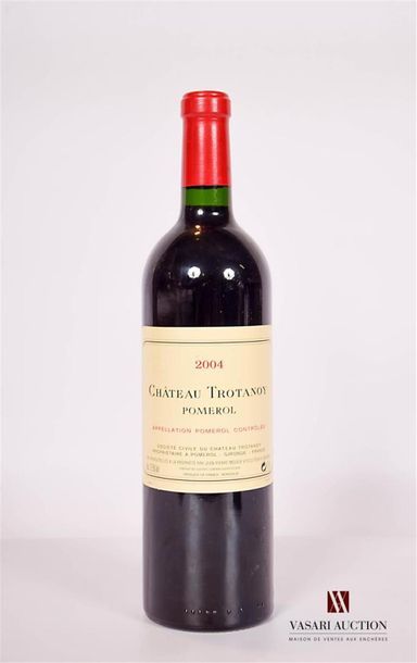 null 1 bouteille	Château TROTANOY	Pomerol	2004
	Et. à peine tachée sinon excellente....