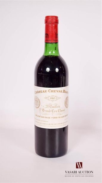 null 1 bottleChâteau CHEVAL BLANCSt Emilion 1st GCC1983And
 a little more stained....