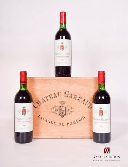 null 3 bouteilles 	Château GARRAUD	Lalande de Pomerol	1982
	Et. impeccables. N :...