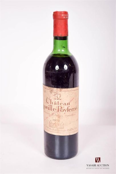 null 1 bottleChâteau LÉOVILLE POYFERRÉSt Julien GCC1972Et
. withered and stained....