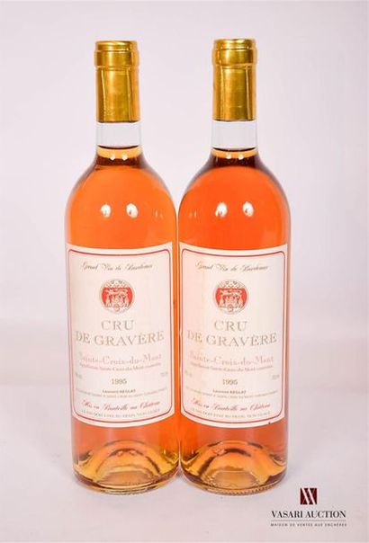 null 2 bottlesCRU DE GRAVÈRESte Croi du Mont1995And
 stained. N: low neck.

