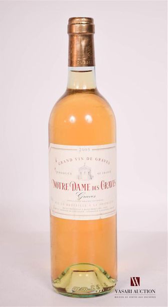 null 1 bottleNOTRE DAME DES GRAVESGraves white
 2005And a little faded and stained....