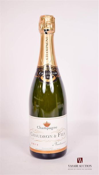null 1 bouteille	Champagne CHAUDRON & Fils Brut		NM
	Et. excellente. N : très léger...