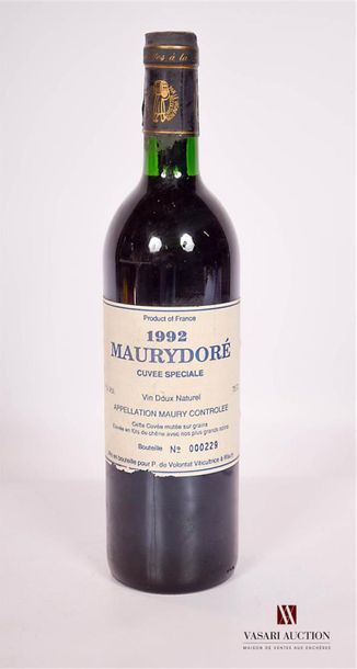 null 1 bottle of VDN MAURYDORÉ "Cuvée Spéciale" put P. de Volontat Vit.199217°. And....
