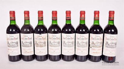null 8 bouteilles	Château HAUT-COLAS NOUET	Bordeaux Sup	1985
	Et. fanées et tachées...