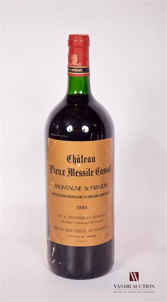 null 1 MagnumChâteau VIEUX MESSILE CASSATMontagne St Emilion1986And
 a little faded....