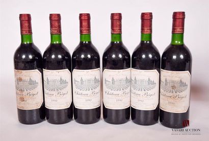 null 6 bouteilles	Château BÉGOT	Côtes de Bourg	1990
	Et.: 4 un peu tachées, 2 plus...