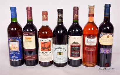 null Set of 7 foreign bottles including:		
1 bottle Cabernet Sauvignon "Monte Ania"...