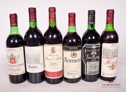null Set of 6 bottles of Spanish wines including:
 1 bottleRIOJA Vina Santurnia mise...
