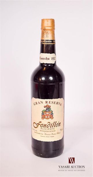 null 1 bouteille	ALICANTE Fondillon Gran Reserva mise Francisco Brotons Alfonso		1957
	Vin...