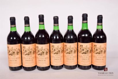 null 7 bouteilles	Vin de Table (Espagne) Vina Vigorta mise Bodegas Los Tinos		1982
	Et....