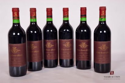 null 6 bottlesCLOS CANTE-MERLEGraves1991St
.: 3 impeccable, 3 slightly worn but perfectly...