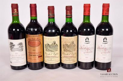 null Set of 6 bottles including:
 1 bottleCLOS DU BOIS DE LA CHAUXBordeaux Sup.1992
1...
